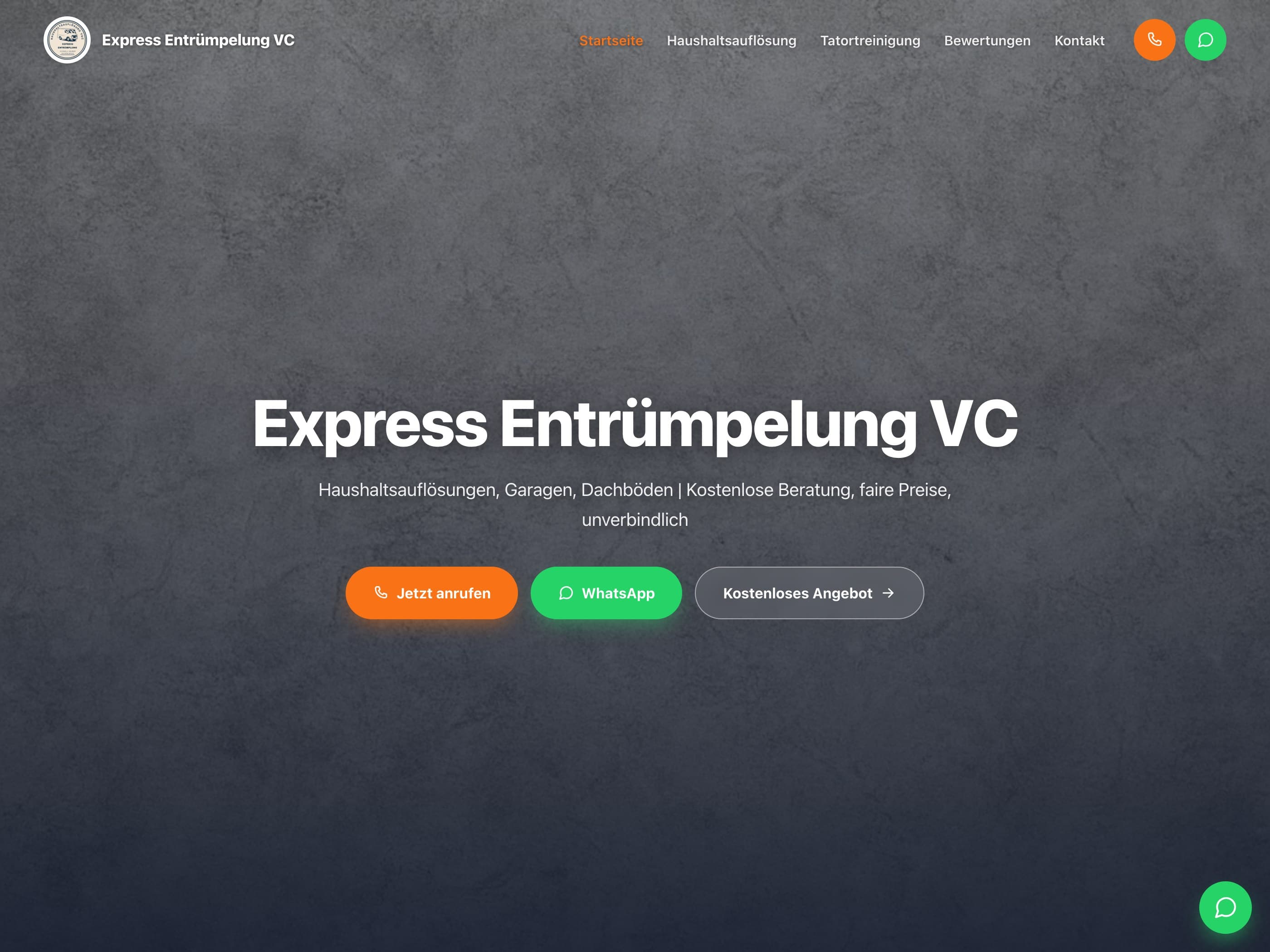 Vorschau des Projekts Express Entrümpelung VC